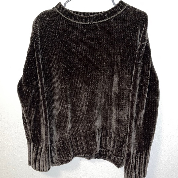 Max Studio Olive Green/Brown Super Soft Sweater, Size Large Women's - Picture 1 of 3